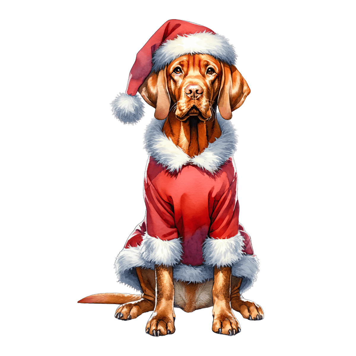 Vizsla Xmas Earrings