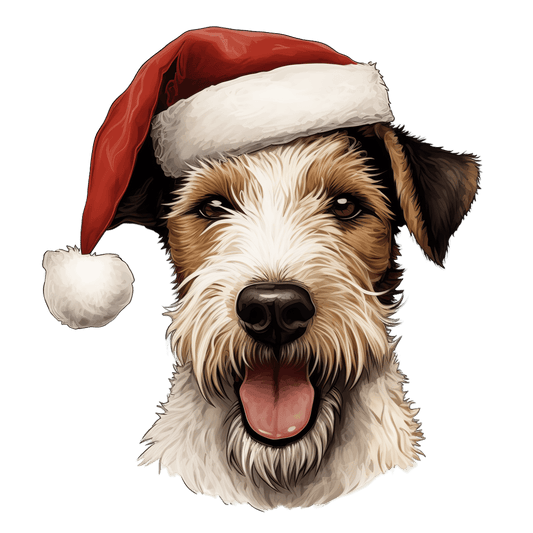 Wire Fox Terrier Xmas Dog Earrings