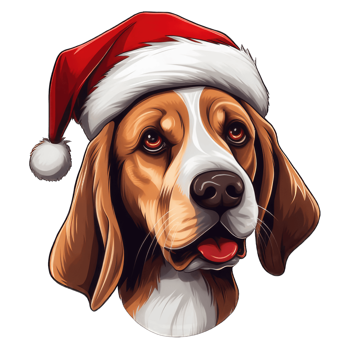 Beagle Xmas Dog Earrings