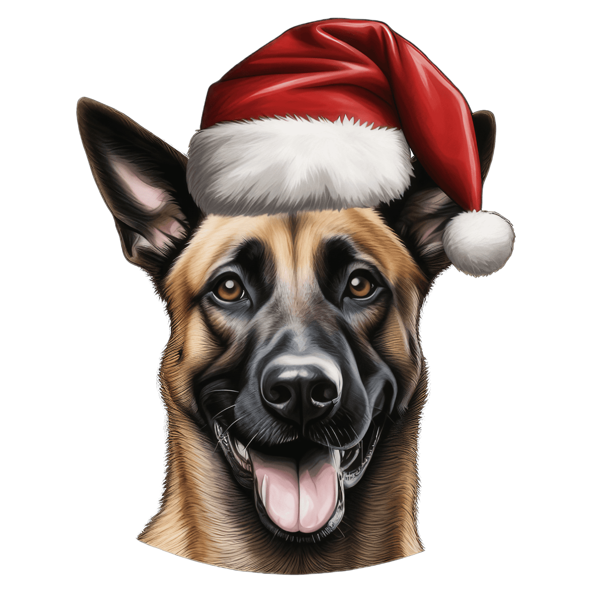 Belgian Malinois Xmas Dog Earrings