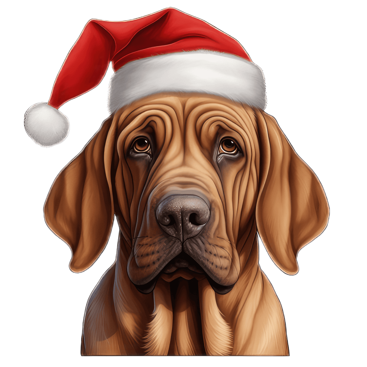 Bloodhound Xmas Dog Earrings