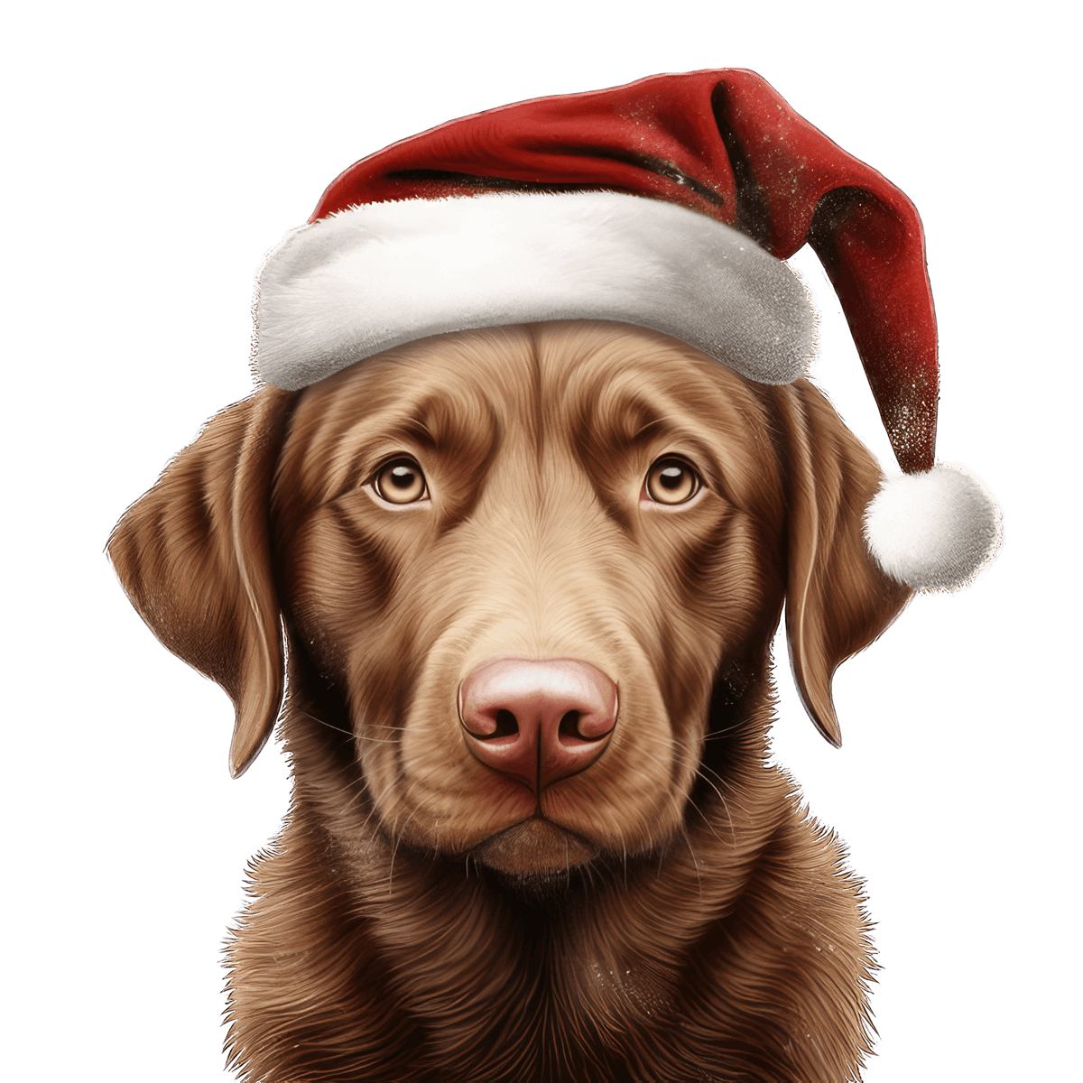 Retriever Xmas Dog Earrings