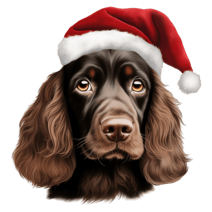 Cocker Spaniel Xmas Dog Earrings
