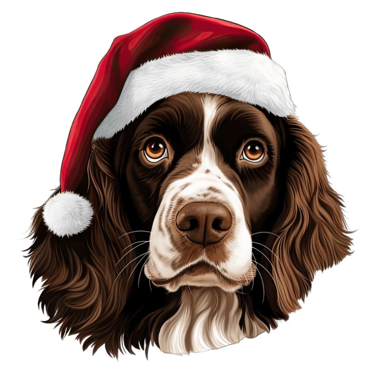 Springer Spaniel Xmas Dog Earrings