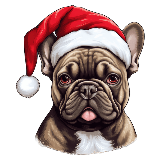 French Bulldog Xmas Dog Earrings