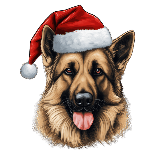 German Shepard Xmas Dog Earrings