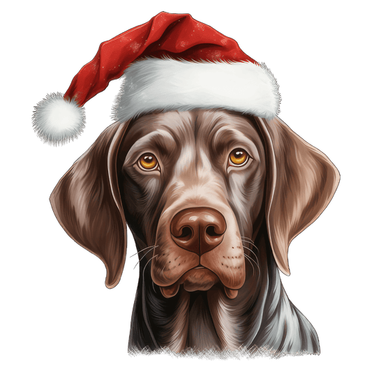 Short Haired Pointer Xmas Dog Earrings