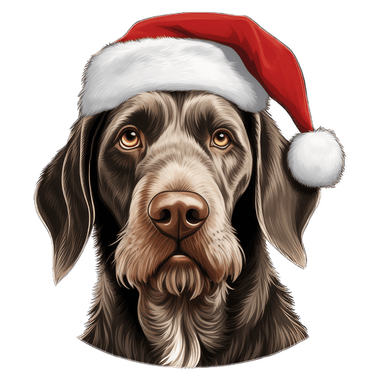 Wire Haired Pointer Xmas Dog Earrings 333