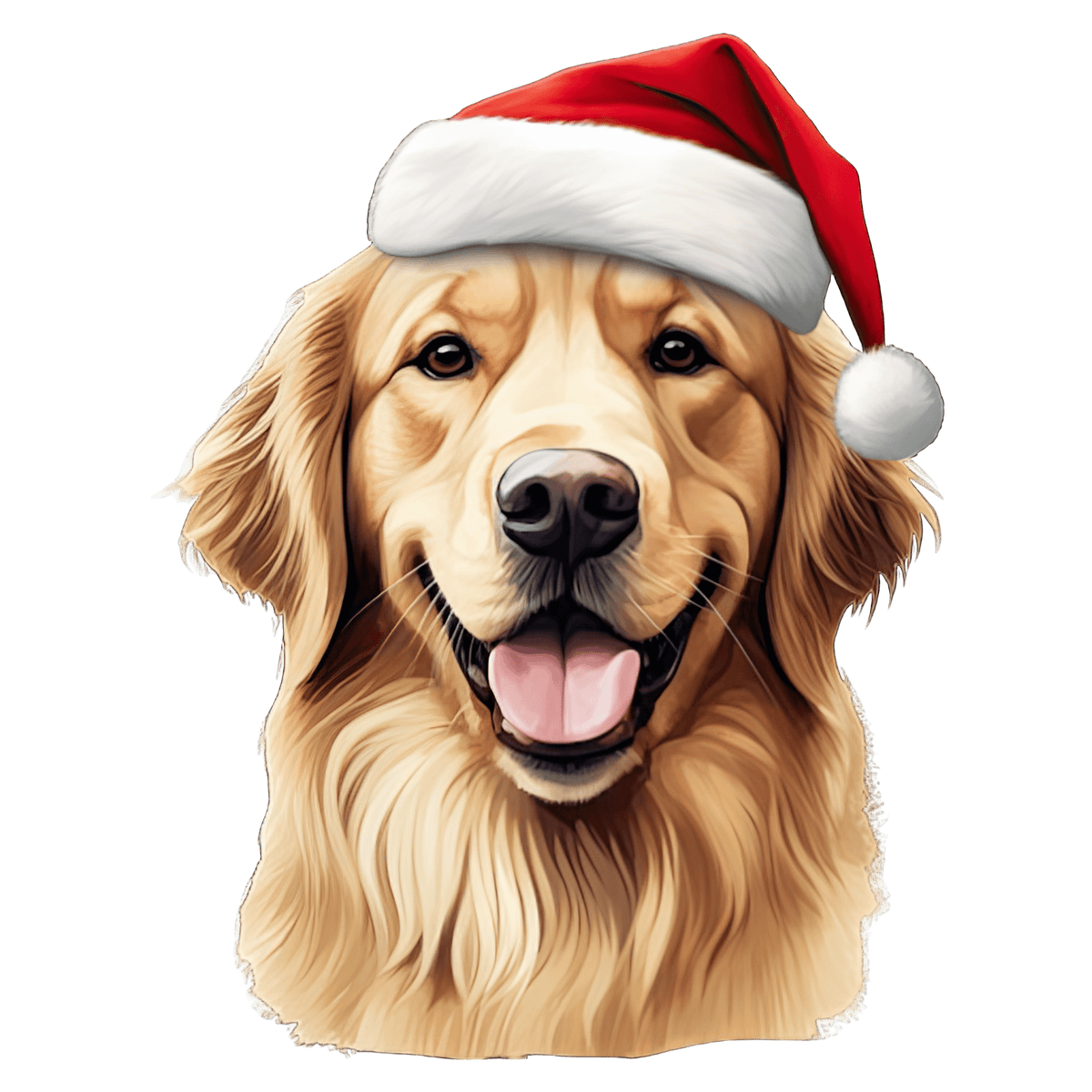 Golden Retriever Xmas Dog Earrings