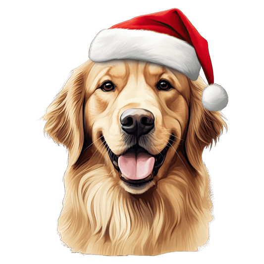 Golden Retriever Xmas Dog Earrings
