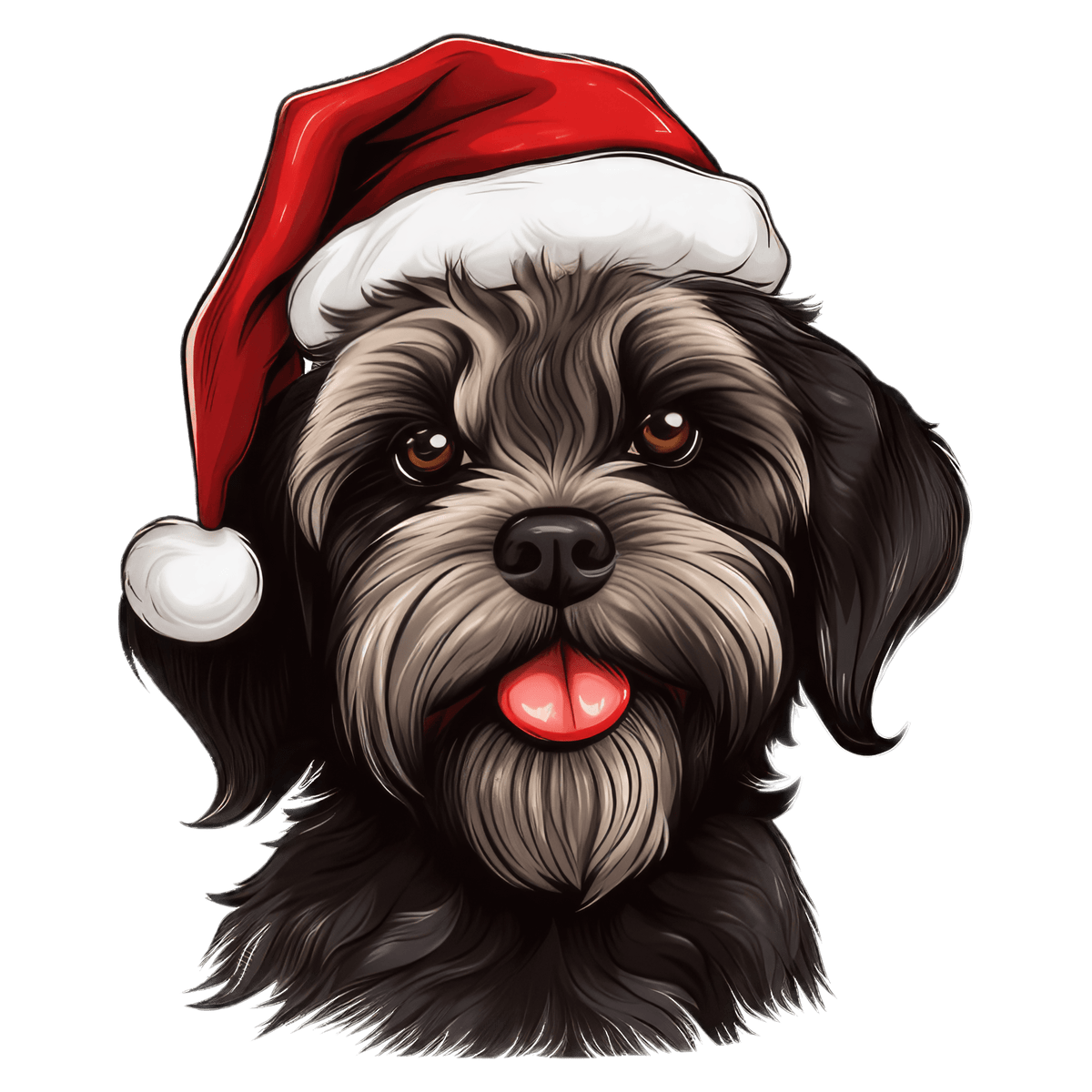 Havanese Xmas Dog Earrings