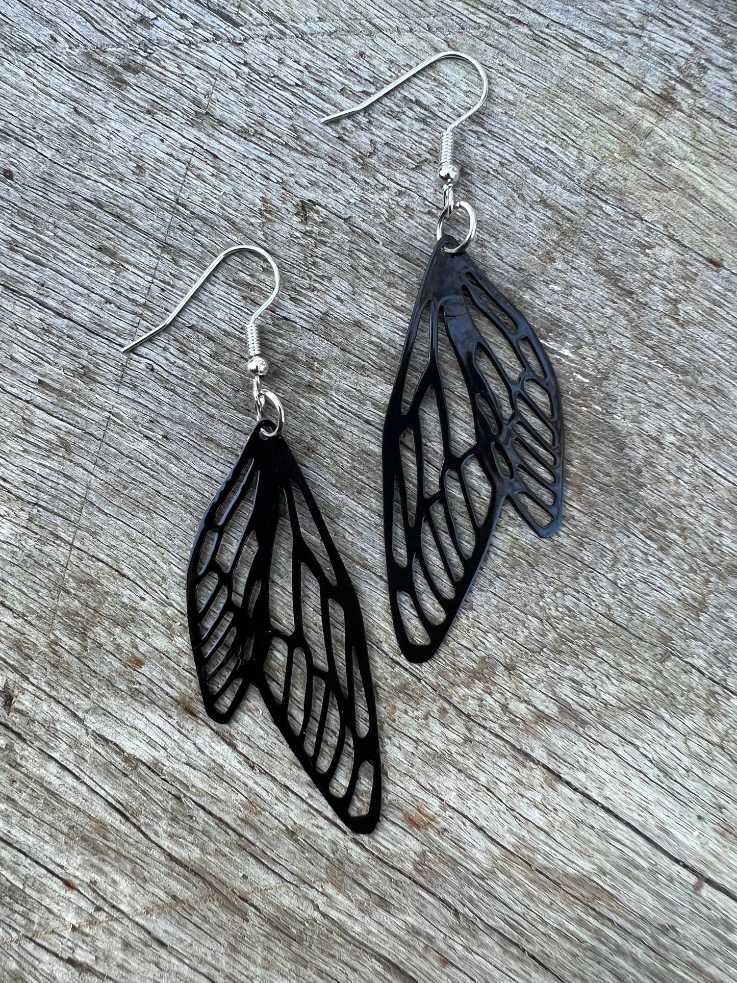 Black Adelina Fairy/Angel Wing Filigree