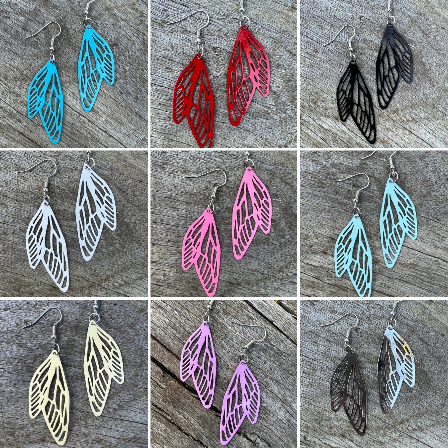 Black Adelina Fairy/Angel Wing Filigree