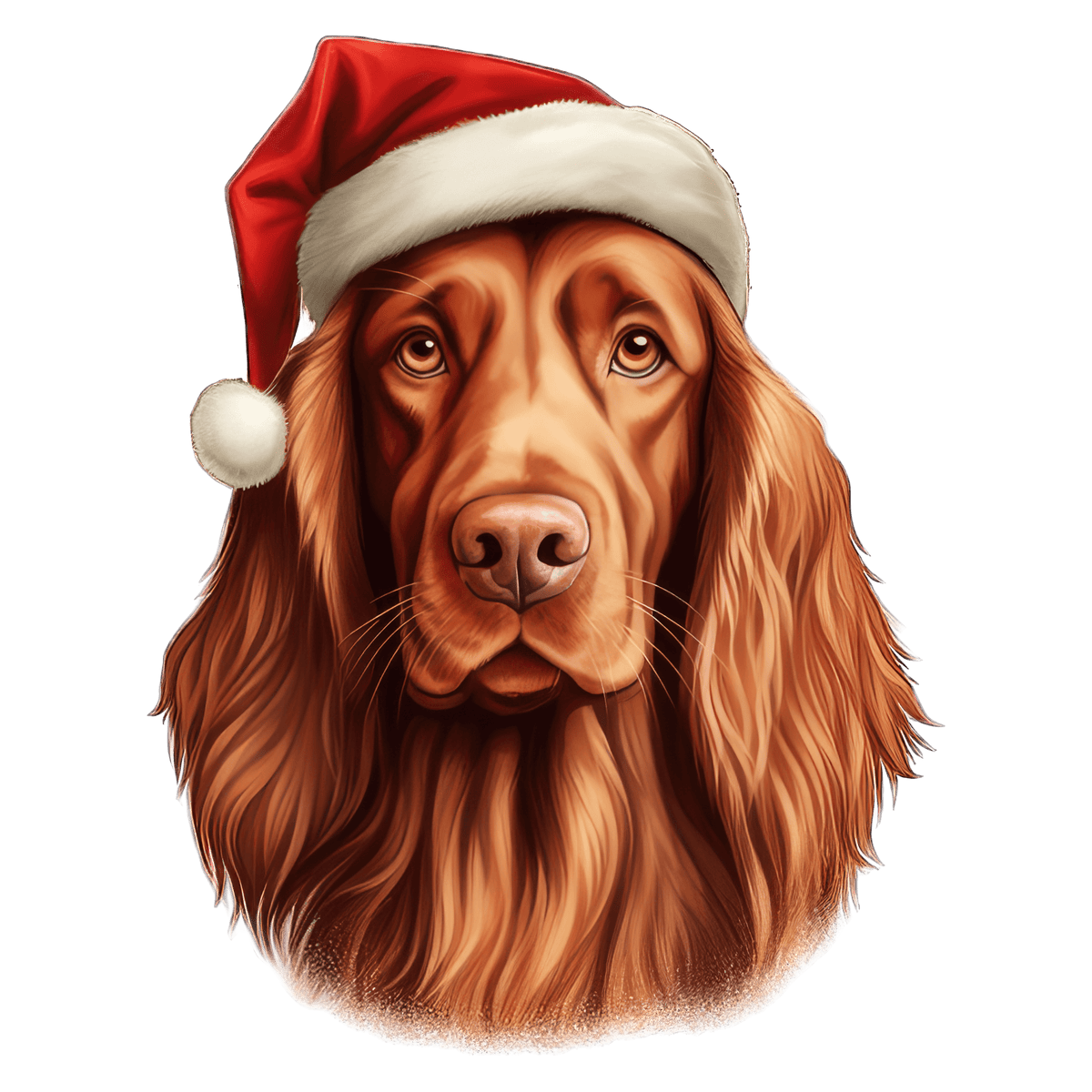 Irish Setter Xmas Dog Earrings