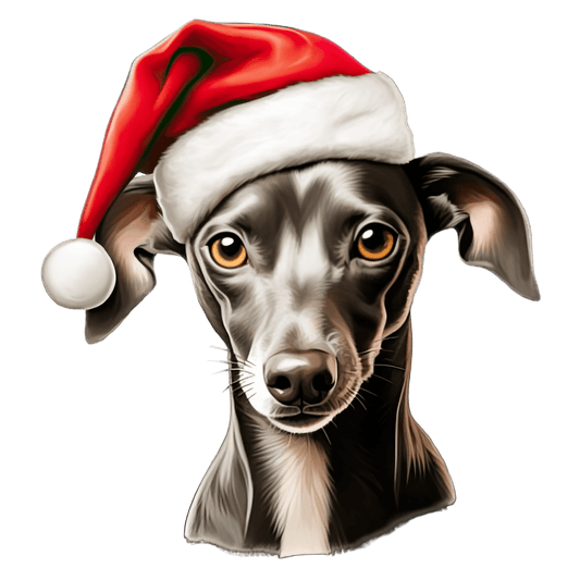 Italian Greyhound Xmas Dog Earrings