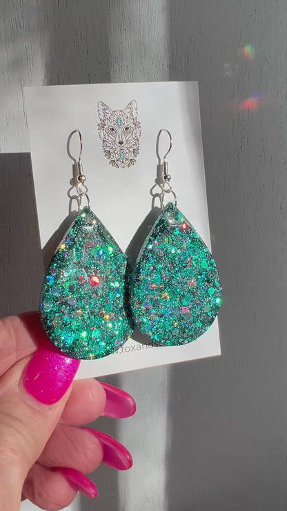Enchanted Forest Glitter Earrings