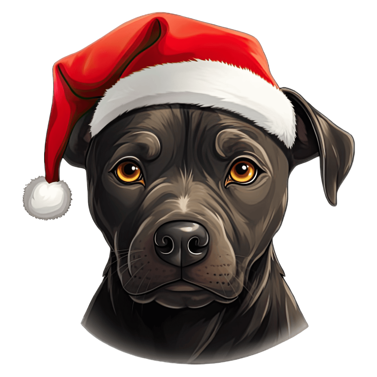 Staffordshire Bull Terrier Xmas Dog Earrings