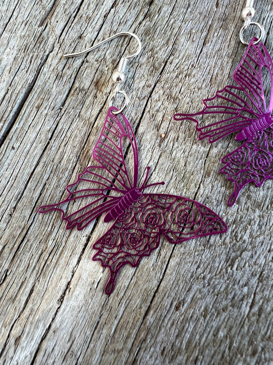 Carmen Butterfly Filigree Earrings