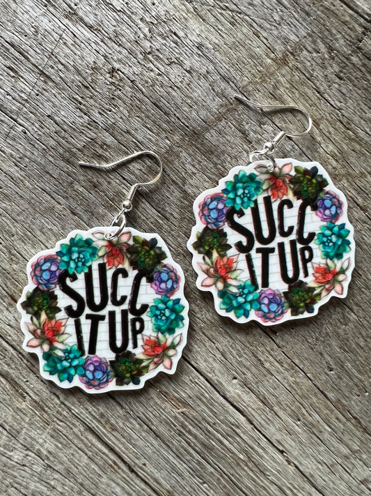Succ It Up Succulent Earrings