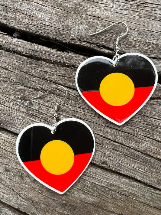 Indigenous Heart Earrings