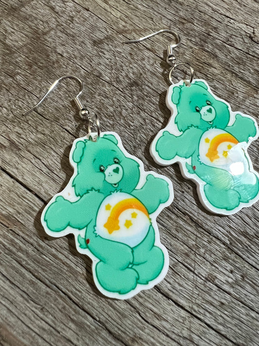 Minty Bear Plannar Earrings