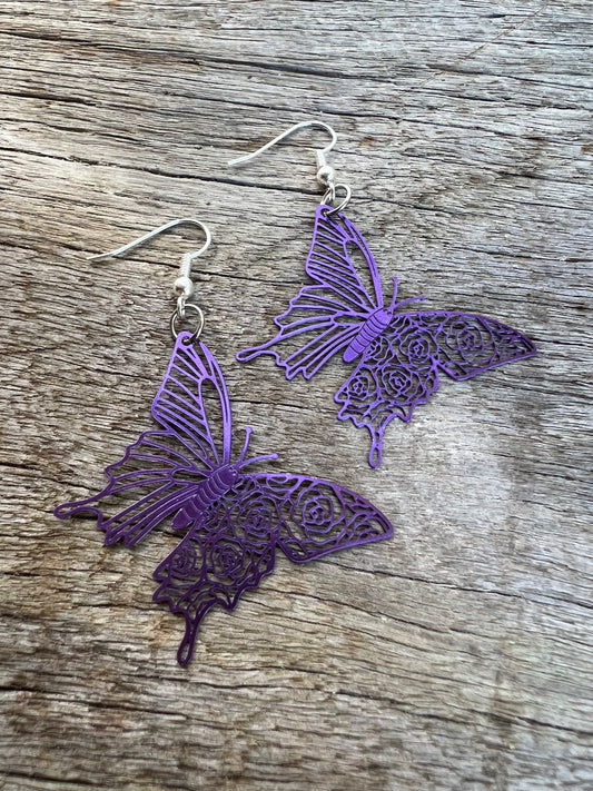 Prue Butterfly Filigree Earrings