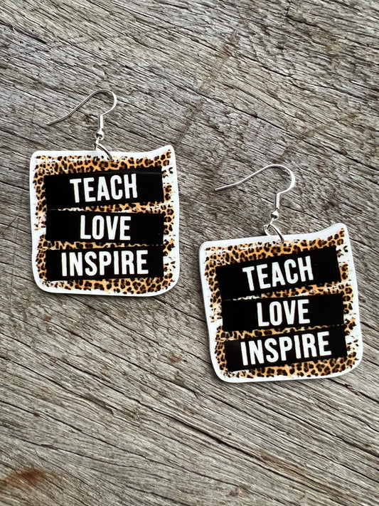 Leopard Teacher Inspire Earrings