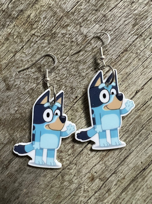 B L U E Y 1 Dangle Earrings