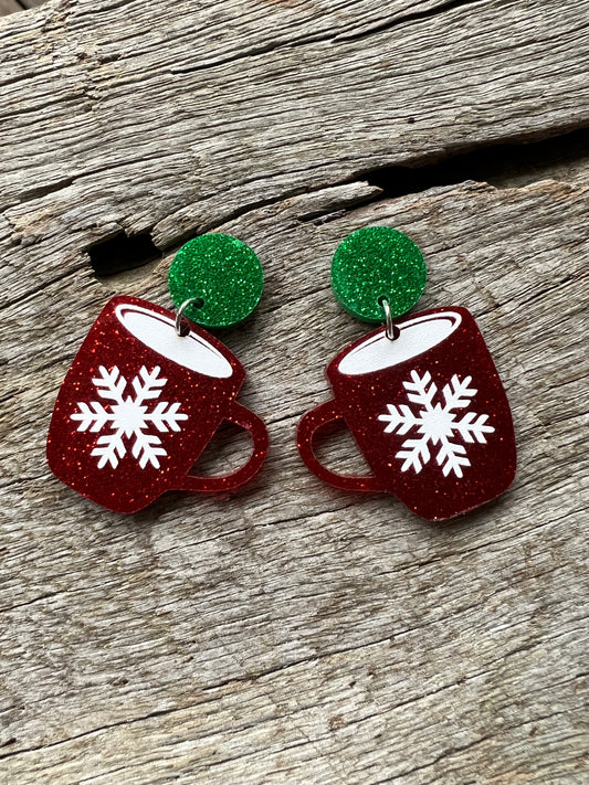 Christmas Hot Drink Earrings