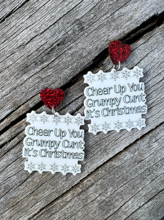 Naughty Christmas Earrings 😊