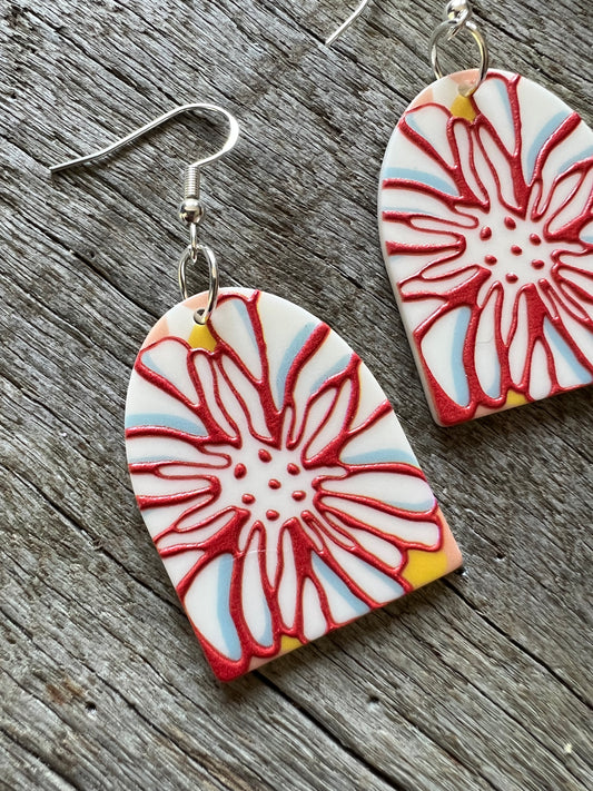 Autumn Arch Swirl Earrings
