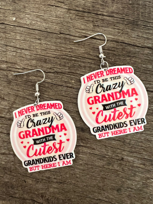 Crazy Grandma Earrings