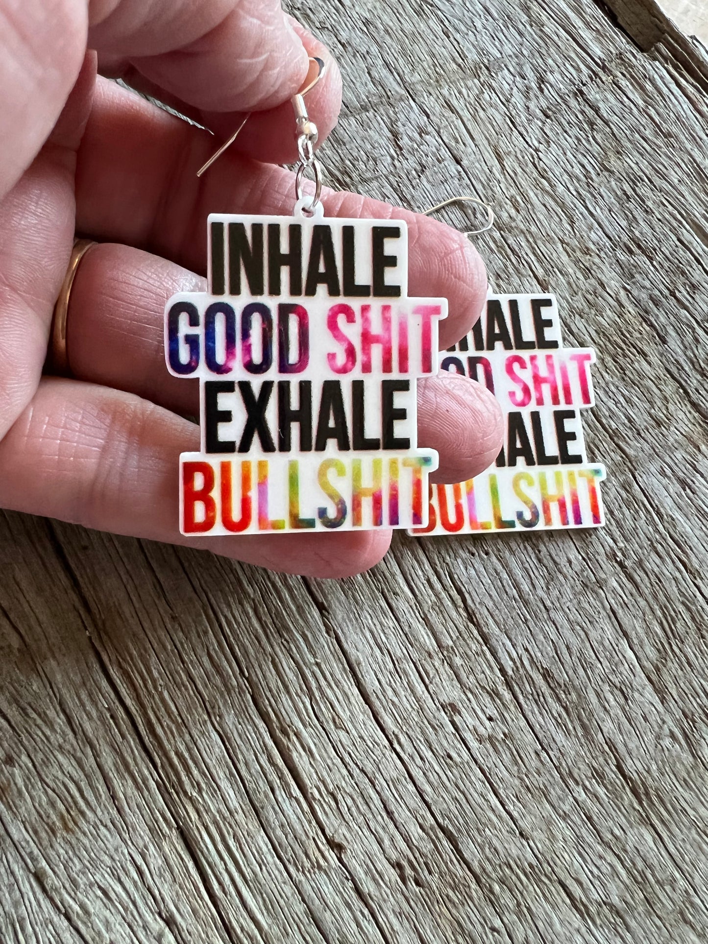 Inhale + Exhale Resin Earrings