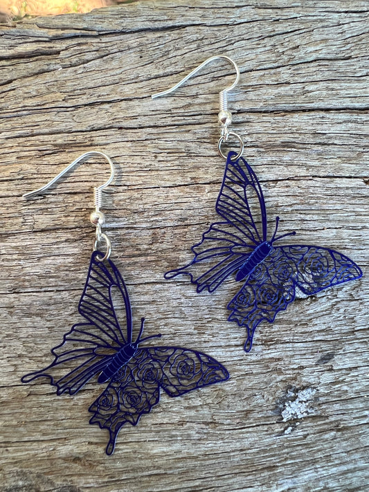 Betty-Sue Butterfly Filigree Earrings