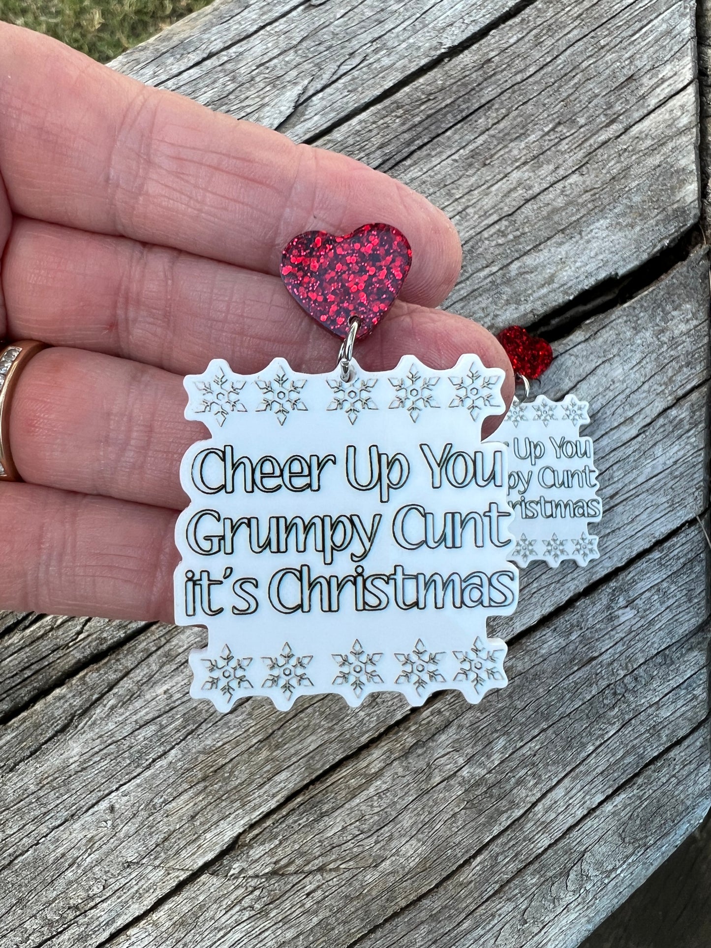 Naughty Christmas Earrings 😊