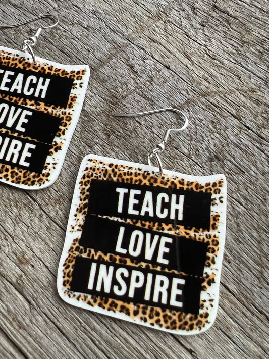Leopard Teacher Inspire Earrings