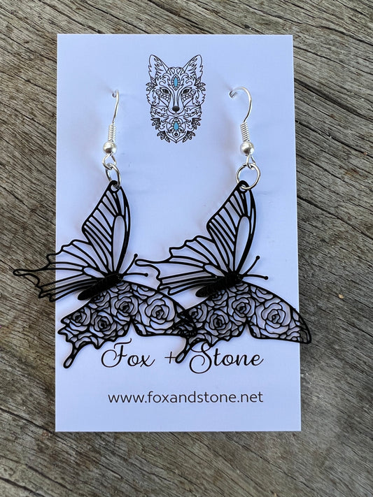 Beth Butterfly Filigree Earrings