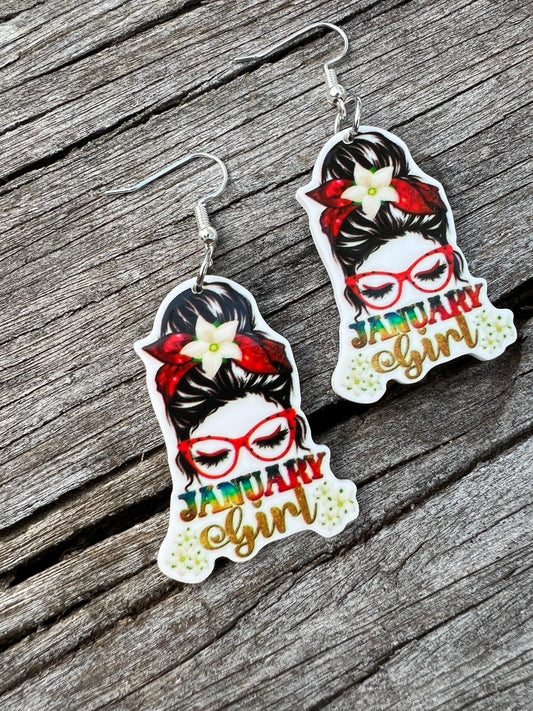 January Girl Earrings