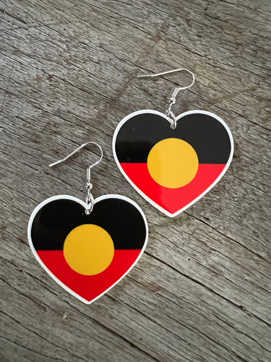 Indigenous Heart Earrings