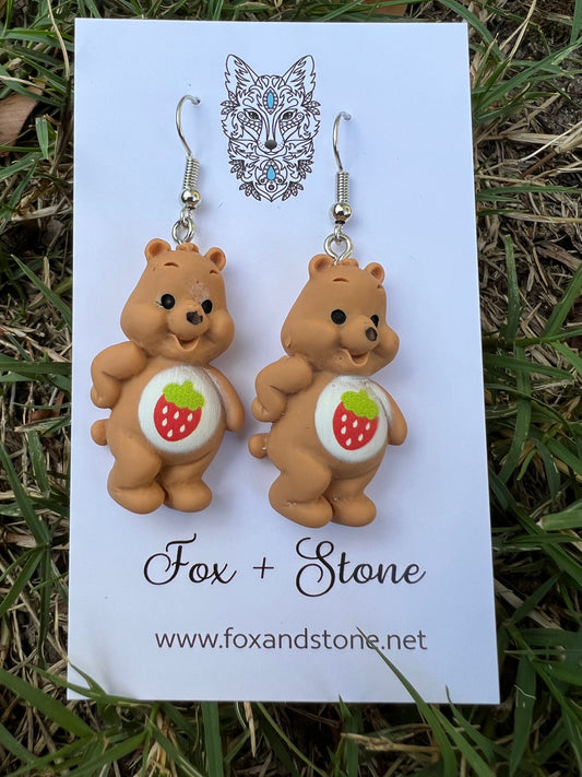 Brown Bear Earrings