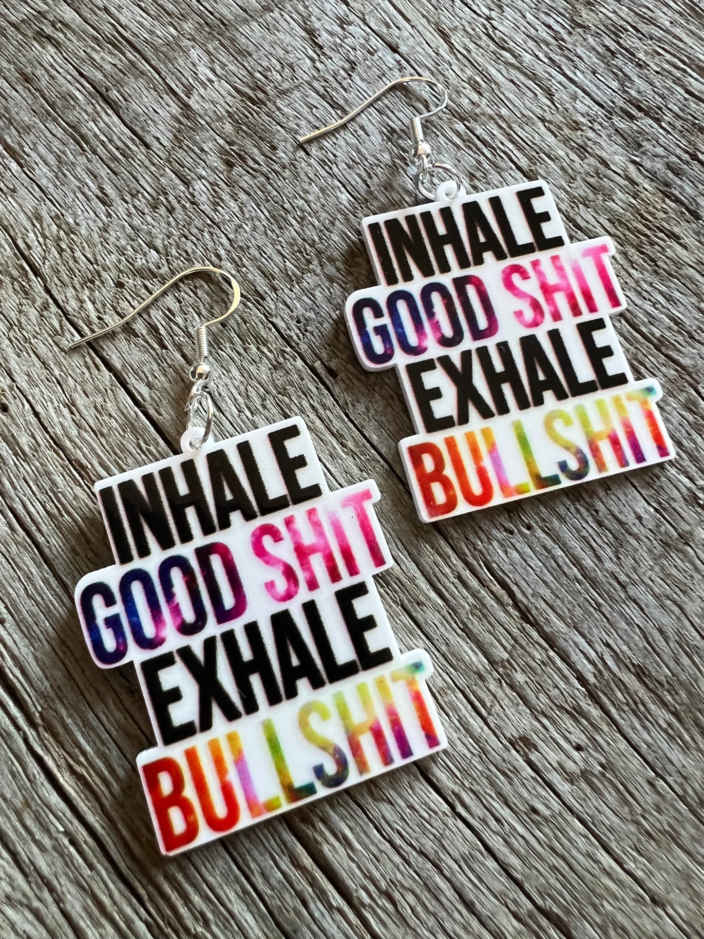 Inhale + Exhale Resin Earrings