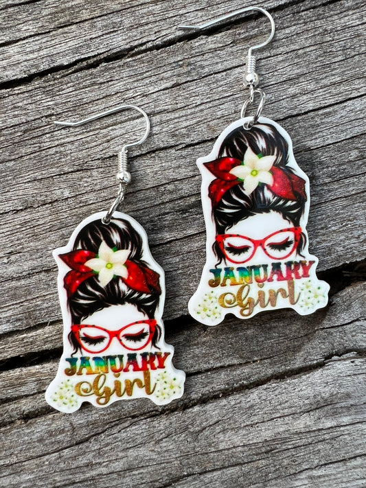 January Girl Earrings