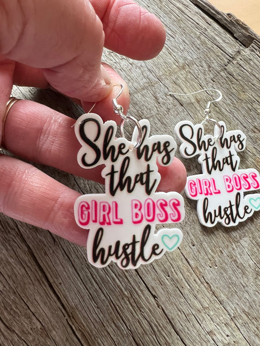 Girl Boss Hustle Earrings