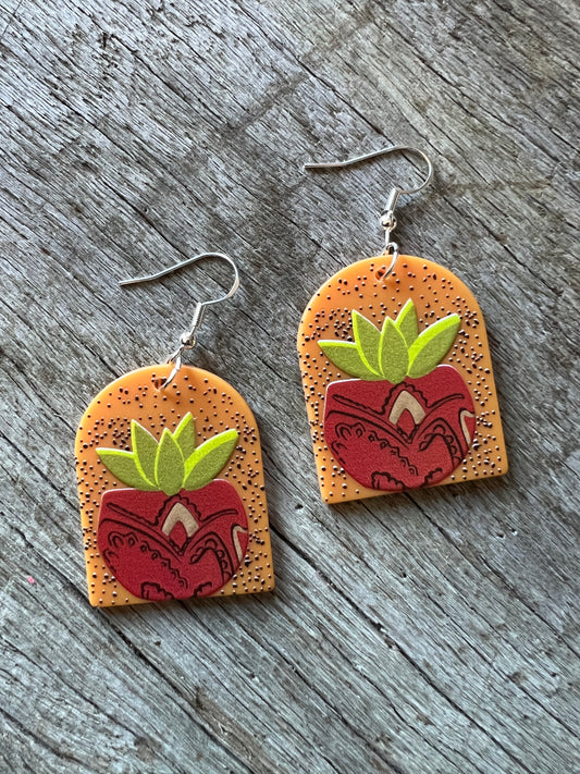 Succulent Arch Earrings