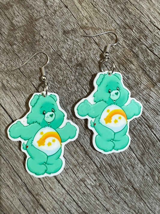 Minty Bear Plannar Earrings