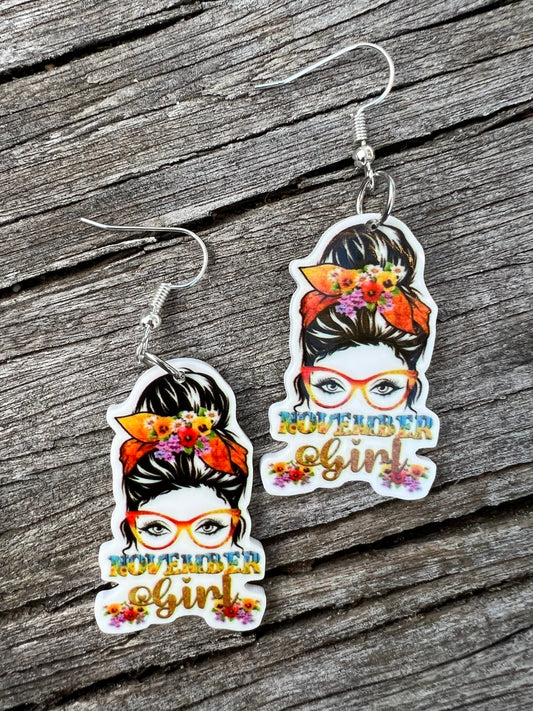 November Girl Earrings