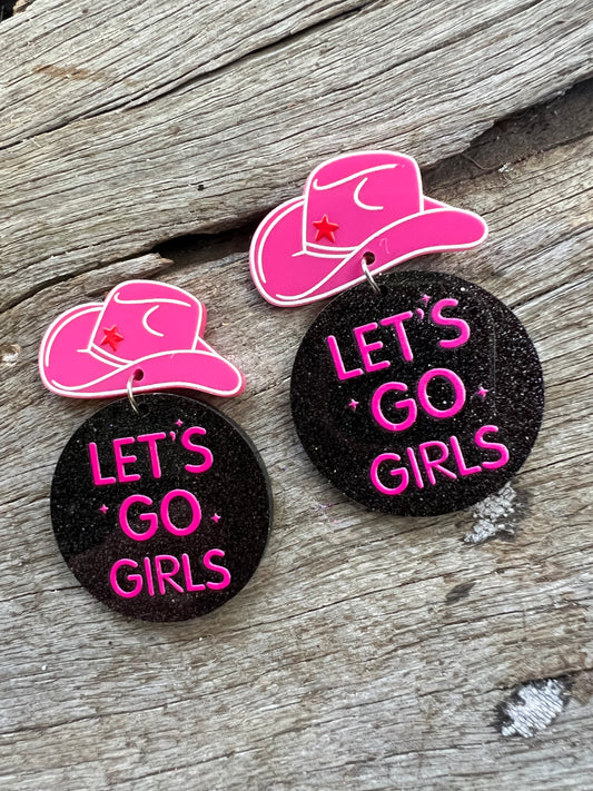 Let’s Go Girls Cowboy Earrings