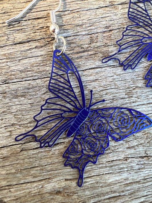 Betty-Sue Butterfly Filigree Earrings