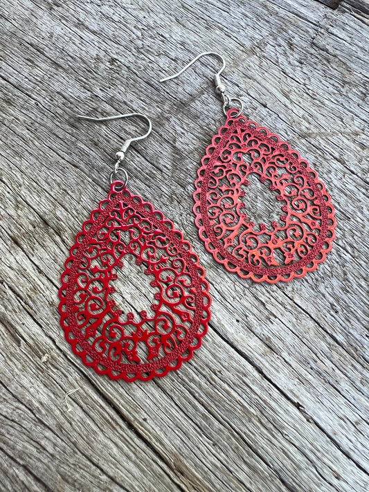 Rich Red Frankie Filigree
