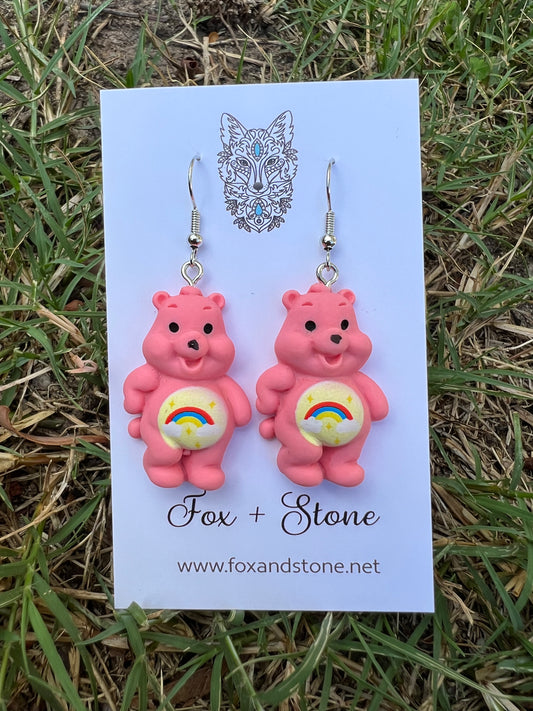 Blush Bear Earrings